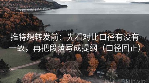 推特想转发前：先看对比口径有没有一致，再把段落写成提纲（口径回正）